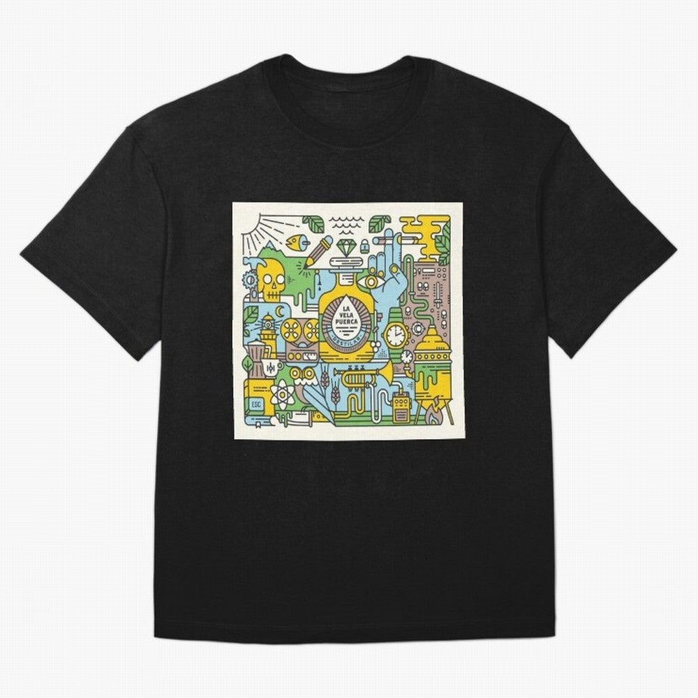 LA VELA PUERCA ROCK Oversized T-Shirt Show Love for Legendary Goals in Global Football Passion for FIFA World Cup 2026 Group Stage, with Messi, Neymar and Mbappe, England, Fan Favorite Moments, National Team Passion, Big Match Drama and Soccer
