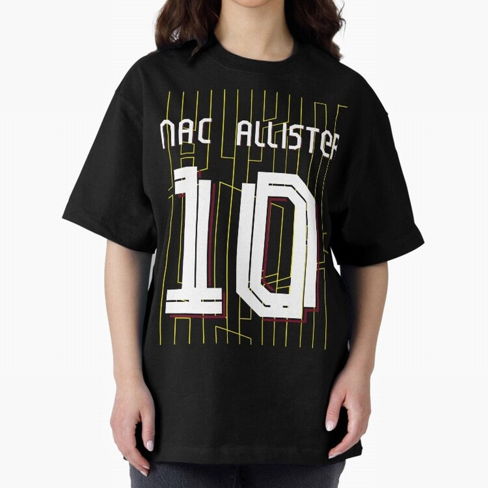 Alexis Mac Allister 10 Liverpool Home Jersey 24/25 Classic T-Shirt Carry National Pride through FIFA World Cup 2026 USA Canada Mexico Inspired by Haaland, Argentina, France and Brazil Energy, Retro Football Energy, Iconic Rivalries, Trophy Chase