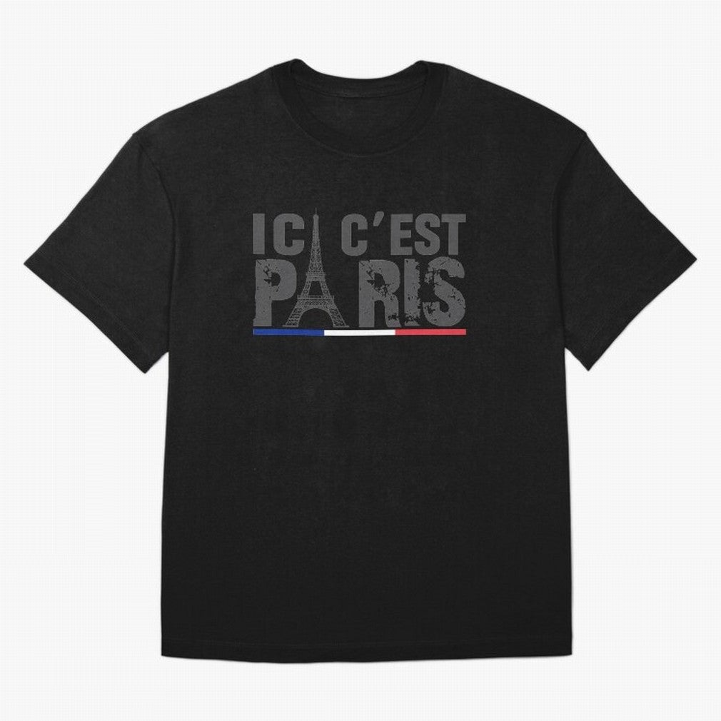 ici c'est paris Essential T-Shirt Embrace Global Football Passion for FIFA World Cup 2026 Group Stage, Made for Haaland and Mbappe, Spain, Supporter Pride, Iconic Celebrations, Legendary Names and Global Match Day Energy; Ideal for Football Dads,