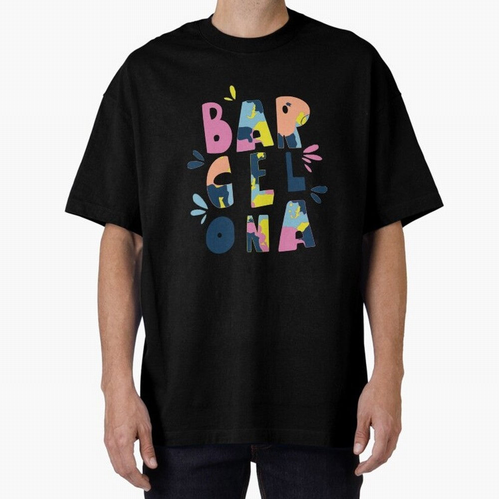Barcelona Letters Classic T-Shirt Show Fan Pride Across FIFA World Cup 2026 USA Canada Mexico Spirit, Driven by England, Messi, Supporter Pride, Iconic Celebrations, Legendary Names and Global Match Day Energy; Great for Watch Parties, Sports Bars,