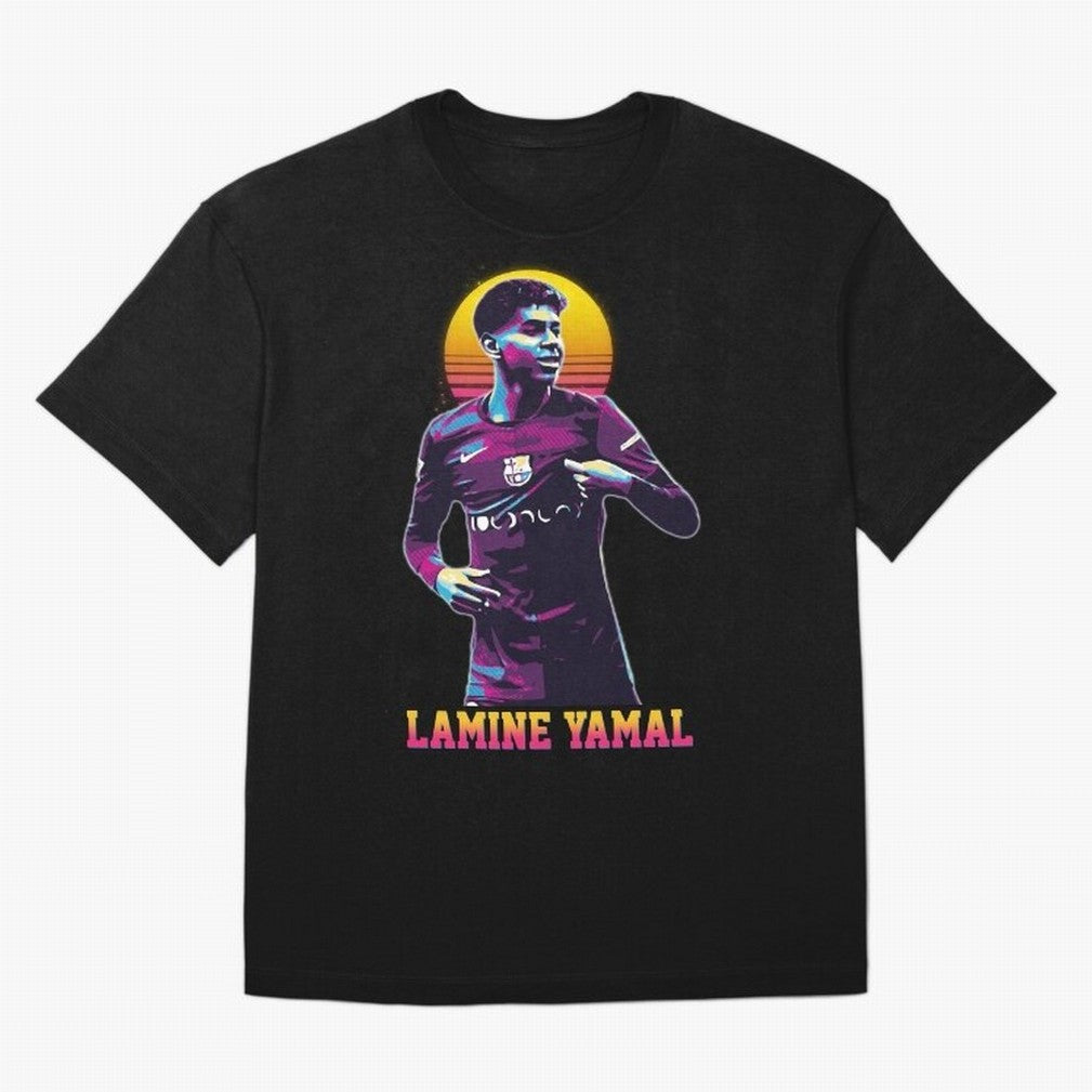 LAMINE YAMAL Oversized T-Shirt Create FIFA World Cup 2026 Group Stage for Fans of Haaland and Germany, Bringing Football Festival Excitement, Trophy Ambitions, Country Rivalries and Star Player Buzz; Great for Watch Parties, Sports Bars, Family