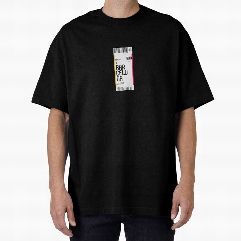 Barcelona Boarding Pass Sparin Travel Ticket Classic T-Shirt Fuel Match Day Hype around FIFA World Cup 2026, Mbappe and Neymar, England, France and Netherlands, Tournament Hype, Historic Matchups, Family Viewing Parties and Global Sports Pride;