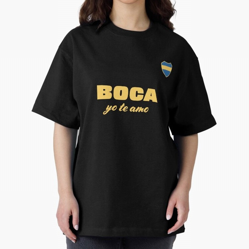 BOCA JUNIORS I LOVE YOU Fitted V-Neck T-Shirt Celebrate Soccer Greatness during FIFA World Cup 2026 USA Canada Mexico Filled with Mbappe and Neymar, Portugal, Spain and Germany Energy, Stadium Chants, National Pride, Trophy Dreams and Unforgettable