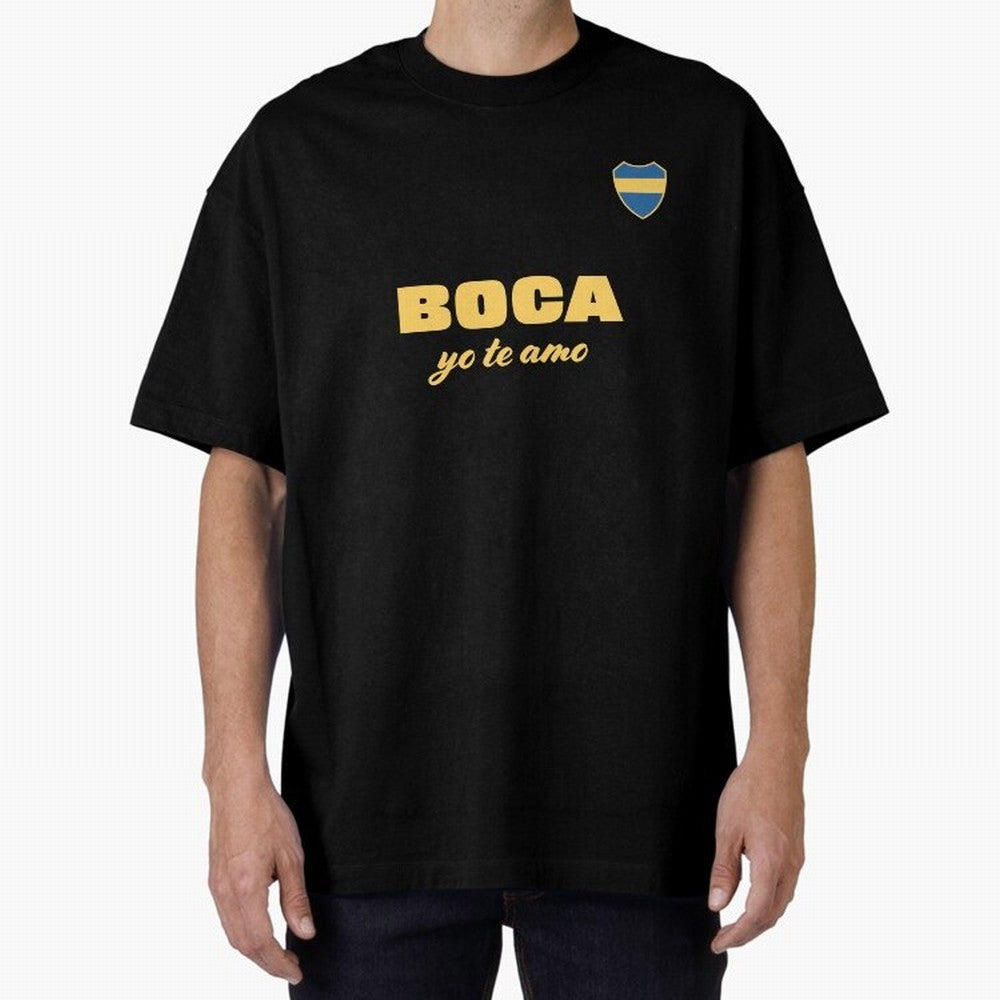 BOCA JUNIORS I LOVE YOU Fitted V-Neck T-Shirt Celebrate Soccer Greatness during FIFA World Cup 2026 USA Canada Mexico Filled with Mbappe and Neymar, Portugal, Spain and Germany Energy, Stadium Chants, National Pride, Trophy Dreams and Unforgettable
