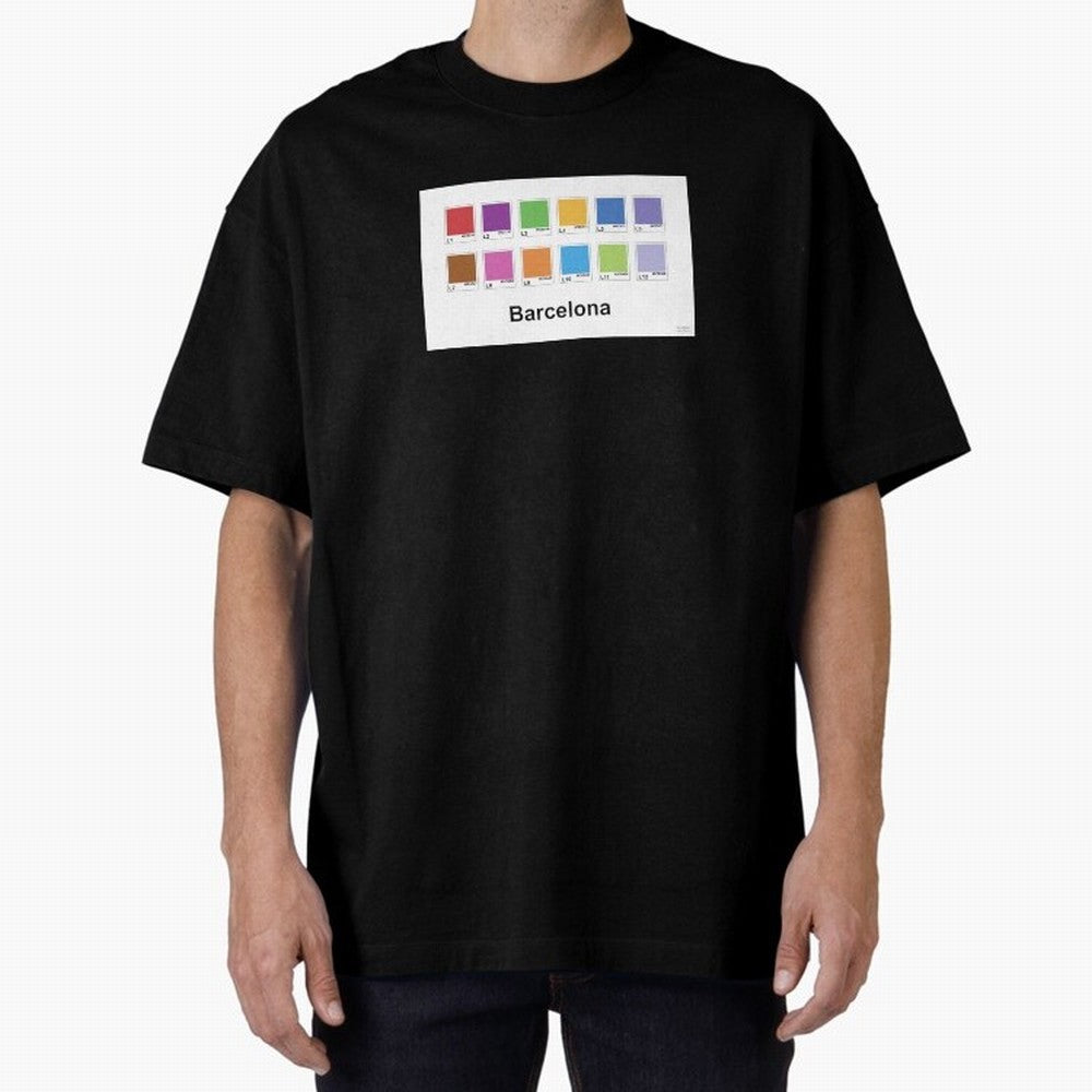 Barcelona Metro Colors Classic T-Shirt Support Iconic Players in Global Football Passion for FIFA World Cup 2026 Group Stage, Celebrating Mbappe and Neymar, Germany, Tournament Hype, Historic Matchups, Family Viewing Parties and Global Sports