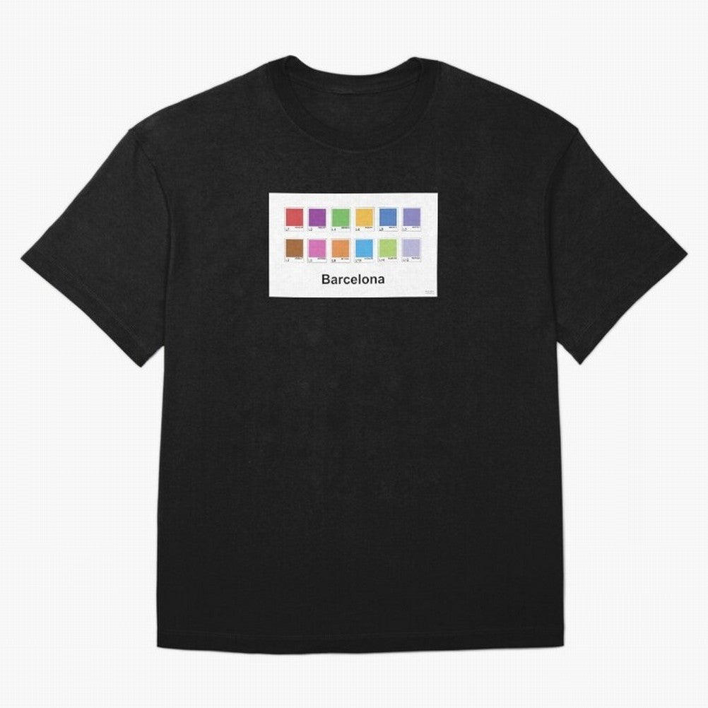 Barcelona Metro Colors Classic T-Shirt Support Iconic Players in Global Football Passion for FIFA World Cup 2026 Group Stage, Celebrating Mbappe and Neymar, Germany, Tournament Hype, Historic Matchups, Family Viewing Parties and Global Sports