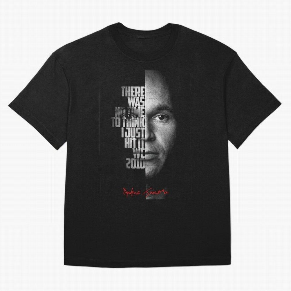 Black and white Andres Iniesta Quote. Classic T-Shirt Honor Champions and Dreams in FIFA World Cup 2026 Group Stage Connected to Mbappe and Neymar, Brazil, Portugal and Argentina Energy, Football Passion, Legendary Performances, Festival Vibes and
