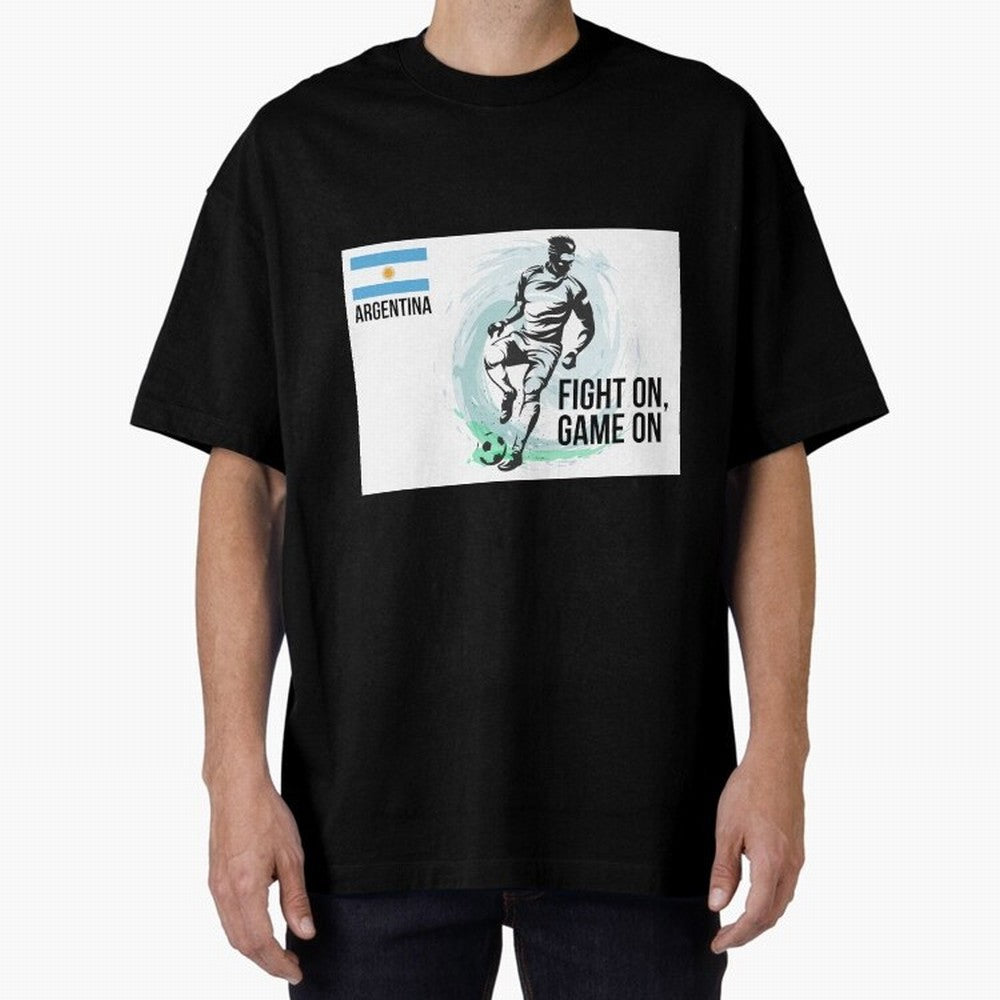 Argentinian Football Player Playing Football - Football Classic T-Shirt Show Love for Legendary Goals in FIFA World Cup 2026 Spirit, Driven by England, Haaland, Sports Nostalgia, International Competition, Famous Players and Unforgettable