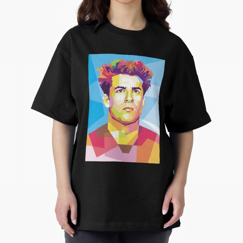 Riqui Puig in Pop Art Portrait Style Classic T-Shirt Celebrate Unforgettable Nights in the FIFA World Cup 2026 Group Stage Journey through Messi, CR7 and Mbappe Highlights, Portugal Pride, Sports Nostalgia, International Competition, Famous Players