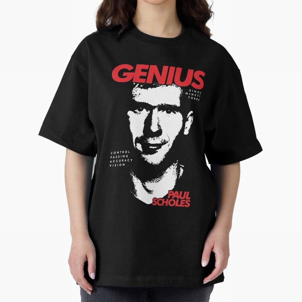 Paul Scholes - Manchester United Legend Oversized T-Shirt Feel the Trophy Chase of FIFA World Cup 2026 Spirit, Built around Portugal, Haaland, Global Supporter Spirit, Legendary Goals, National Colors and Tournament Celebration; Ideal for Fans Who