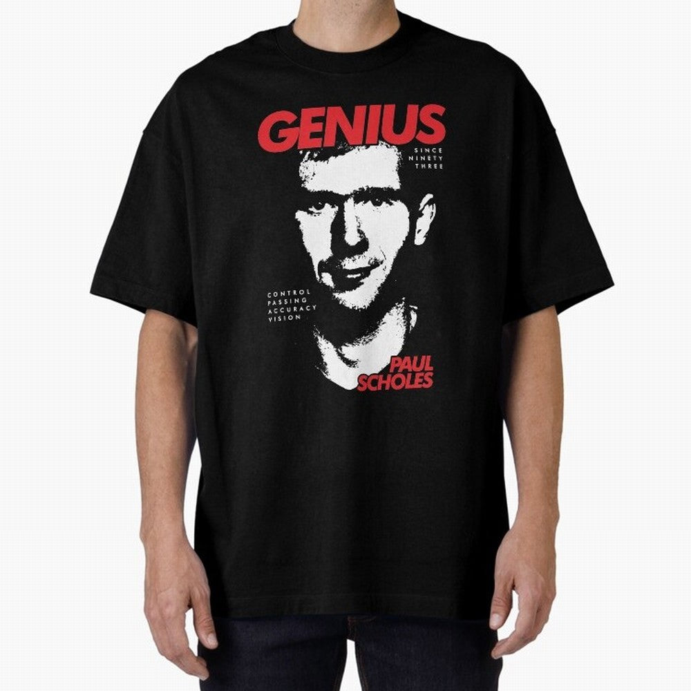 Paul Scholes - Manchester United Legend Oversized T-Shirt Feel the Trophy Chase of FIFA World Cup 2026 Spirit, Built around Portugal, Haaland, Global Supporter Spirit, Legendary Goals, National Colors and Tournament Celebration; Ideal for Fans Who