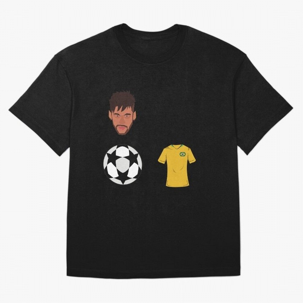 Neymar JR 10 - PSG X Brazil Oversized T-Shirt Show Your Love for FIFA World Cup 2026 Group Stage Driven by CR7 and Messi, England Energy, Stadium Chants, National Pride, Trophy Dreams and Unforgettable Football Memories; Built for Supporters