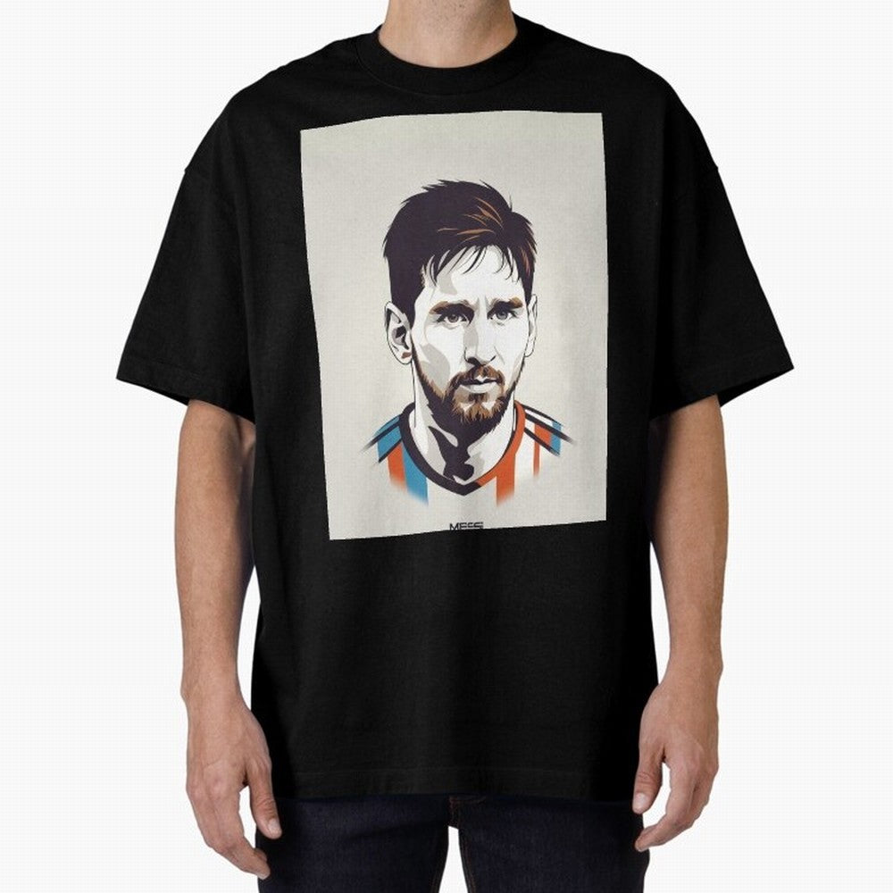 MESSI POP ART Graphic T-Shirt Capture Global Football Passion for FIFA World Cup 2026, Capturing Messi and Cristiano Ronaldo, Brazil, Championship Spirit, Famous Goals, Roaring Crowds and International Football Unity; Made for Collectors Who Enjoy