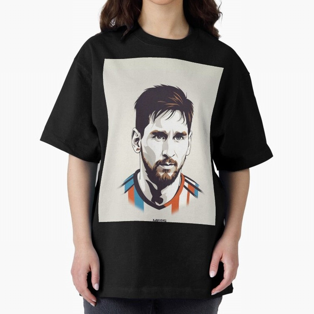 MESSI POP ART Graphic T-Shirt Capture Global Football Passion for FIFA World Cup 2026, Capturing Messi and Cristiano Ronaldo, Brazil, Championship Spirit, Famous Goals, Roaring Crowds and International Football Unity; Made for Collectors Who Enjoy
