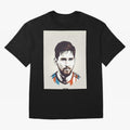 MESSI POP ART Graphic T-Shirt Capture Global Football Passion for FIFA World Cup 2026, Capturing Messi and Cristiano Ronaldo, Brazil, Championship Spirit, Famous Goals, Roaring Crowds and International Football Unity; Made for Collectors Who Enjoy