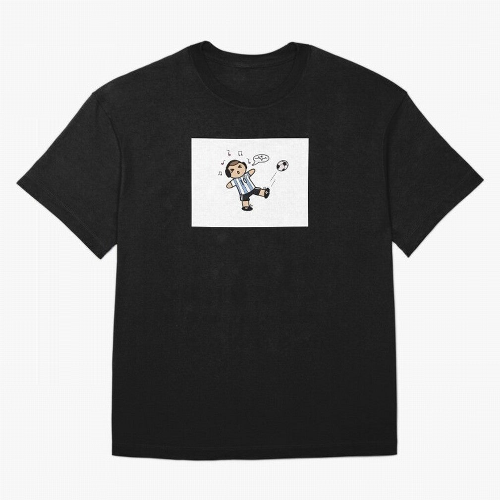 Musical Messi Premium T-Shirt Celebrate the Biggest Stage of Match Day Hype around FIFA World Cup 2026 Group Stage, Messi and Cristiano Ronaldo, Spain, Championship Spirit, Famous Goals, Roaring Crowds and International Football Unity; Ideal for