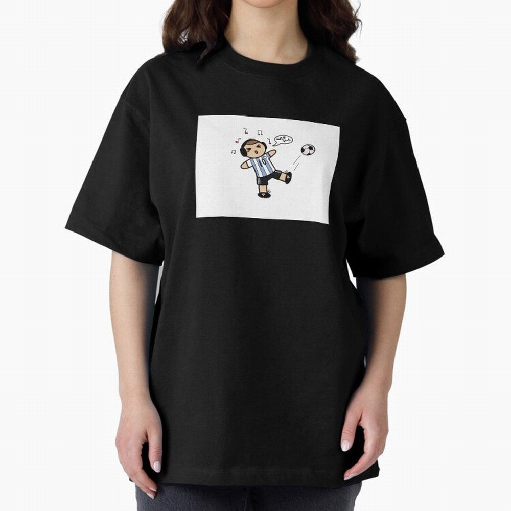 Musical Messi Premium T-Shirt Celebrate the Biggest Stage of Match Day Hype around FIFA World Cup 2026 Group Stage, Messi and Cristiano Ronaldo, Spain, Championship Spirit, Famous Goals, Roaring Crowds and International Football Unity; Ideal for