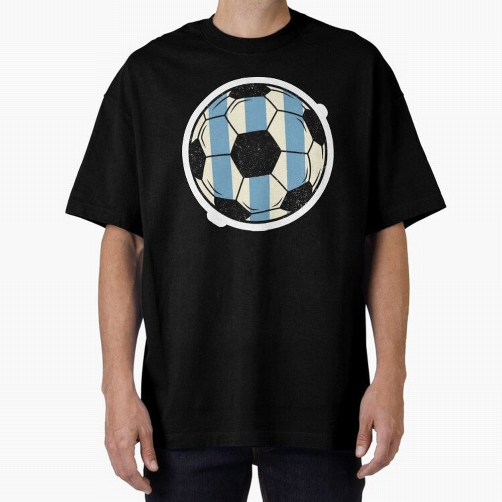 Soccer ball sticker || Buenos Aires Vibes Premium T-Shirt Celebrate the Biggest Stage of FIFA World Cup 2026 Group Stage Built around Messi and Cristiano Ronaldo, Brazil Energy, Fan Favorite Moments, National Team Passion, Big Match Drama and