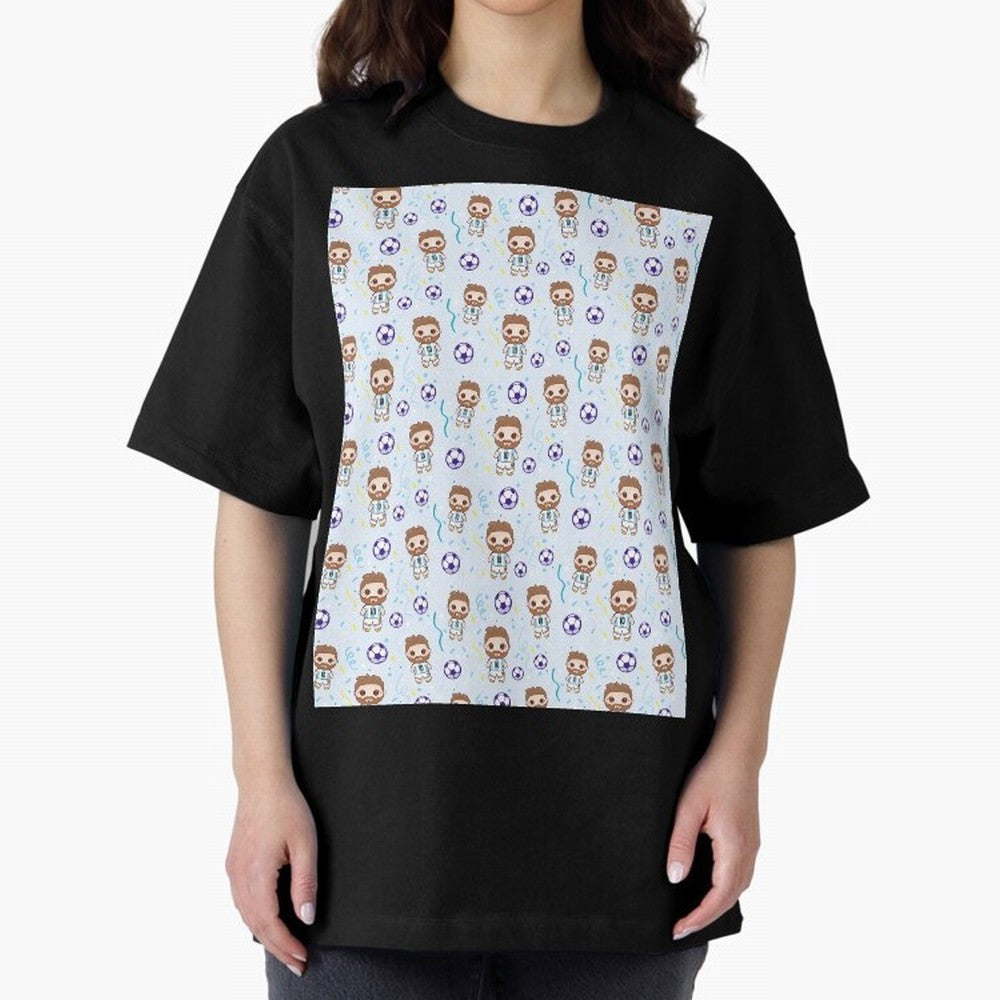 Football Player Pattern Graphic T-Shirt Bring Bold Fan Energy to FIFA World Cup 2026 Inspired by Cristiano Ronaldo, Haaland and CR7, France Energy, Football History, Final Match Energy, Crowd Noise and Once in a Lifetime Moments; Perfect for