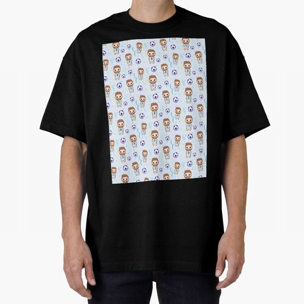 Football Player Pattern Graphic T-Shirt Bring Bold Fan Energy to FIFA World Cup 2026 Inspired by Cristiano Ronaldo, Haaland and CR7, France Energy, Football History, Final Match Energy, Crowd Noise and Once in a Lifetime Moments; Perfect for