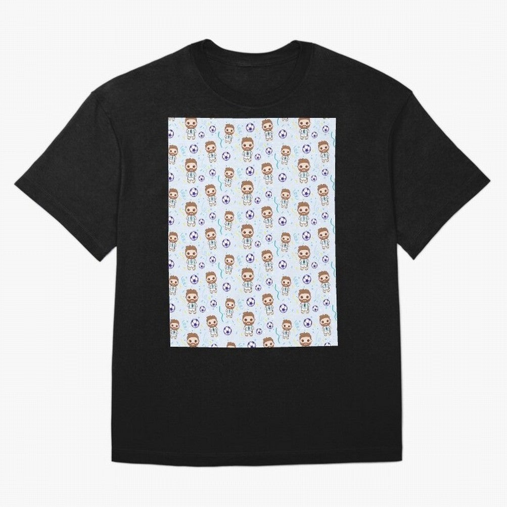 Football Player Pattern Graphic T-Shirt Bring Bold Fan Energy to FIFA World Cup 2026 Inspired by Cristiano Ronaldo, Haaland and CR7, France Energy, Football History, Final Match Energy, Crowd Noise and Once in a Lifetime Moments; Perfect for