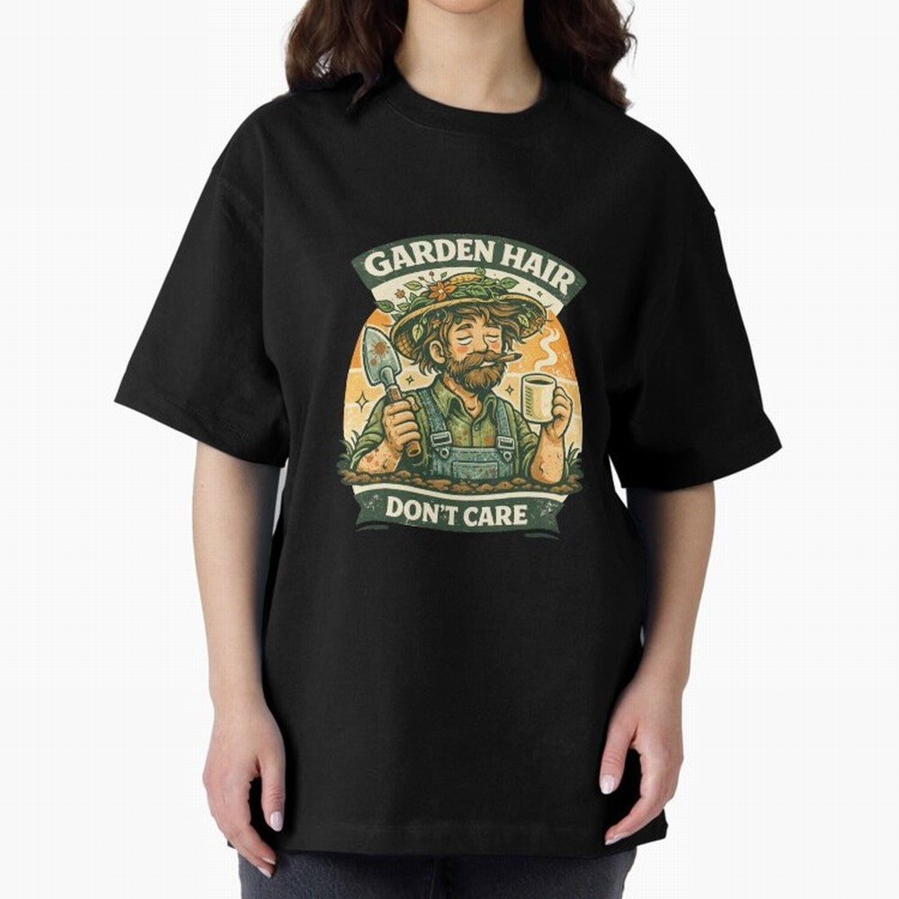 Garden Hair Don't Care - Funny Retro Gardener for Men Classic T-Shirt Represent Football Lovers during Global Football Passion for FIFA World Cup 2026 Group Stage, Centered on Haaland and Mbappe, Argentina and Brazil, Classic Soccer Heritage,