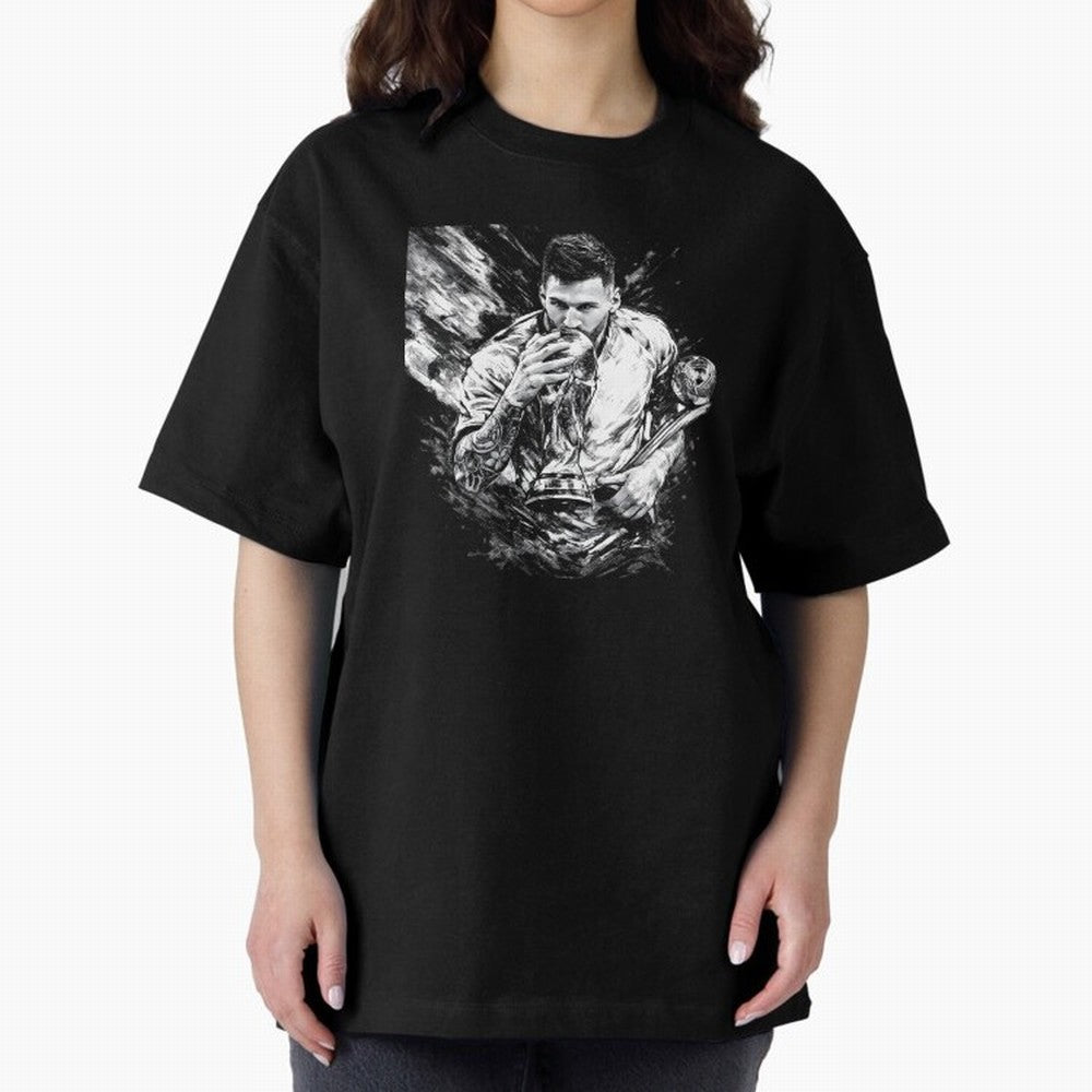 Eternal Glory ¨C Inked Champion Tribute Messi Premium T-Shirt Remember Iconic Moments from FIFA World Cup 2026 Group Stage Spirit, Capturing Spain and Netherlands, Messi, Neymar and Mbappe, Retro Football Energy, Iconic Rivalries, Trophy Chase