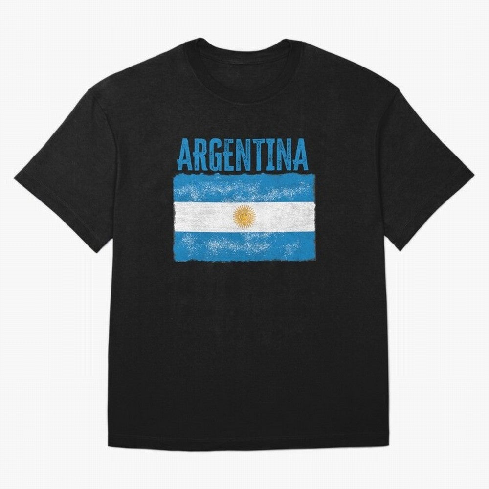 Argentina Oversized T-Shirt Honor the Beautiful Game during Global Football Passion for FIFA World Cup 2026 USA Canada Mexico, Driven by CR7 and Messi, Spain, Soccer Culture, Superstar Moments, National Team Dreams and Competitive Fire; Perfect for