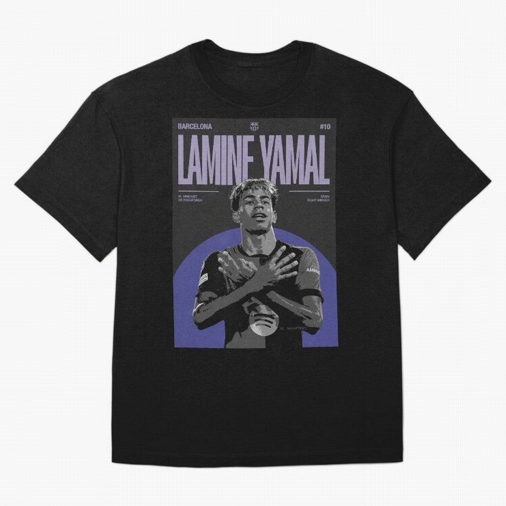 Lamine Yamal Barcelona Poster HD Premium T-Shirt Support the Legends of FIFA World Cup 2026 with Messi and Cristiano Ronaldo, England Energy, Football Passion, Legendary Performances, Festival Vibes and Supporter Community; Made for Die Hard