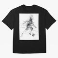Abstract Soccer Player Sketch ¡ª Minimal Line Art Design Premium T-Shirt Carry the Colors and Pride of FIFA World Cup 2026 USA Canada Mexico Spirit, Inspired by Brazil, Portugal and Argentina, Mbappe, Soccer Culture, Superstar Moments, National