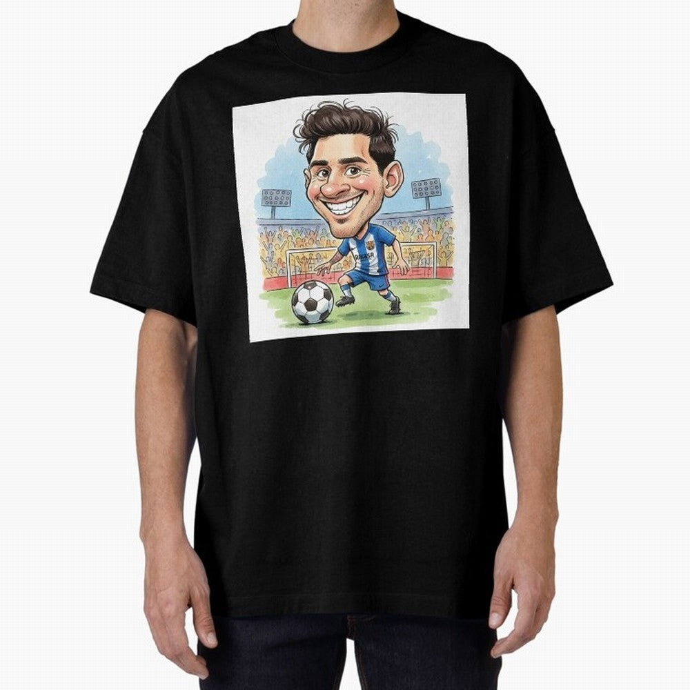 La Pulga Premium T-Shirt Feel International Energy from FIFA World Cup 2026 Group Stage Centered on Neymar, Haaland and Cristiano Ronaldo, France and Portugal Energy, Retro Football Energy, Iconic Rivalries, Trophy Chase Drama and Stadium