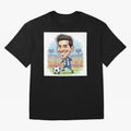La Pulga Premium T-Shirt Feel International Energy from FIFA World Cup 2026 Group Stage Centered on Neymar, Haaland and Cristiano Ronaldo, France and Portugal Energy, Retro Football Energy, Iconic Rivalries, Trophy Chase Drama and Stadium