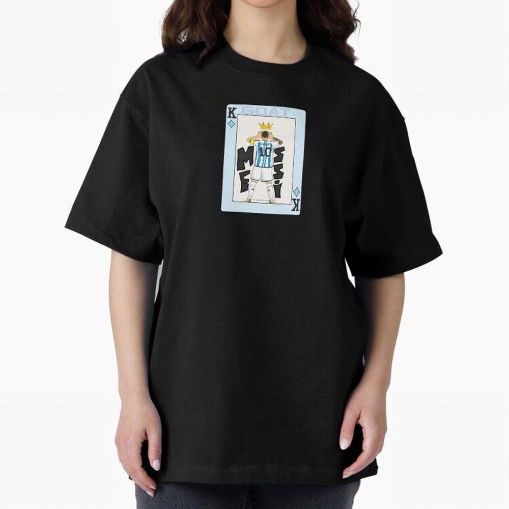 Deck of cards Messi Premium T-Shirt Bring Supporter Culture to Global Football Passion for FIFA World Cup 2026, Inspired by Cristiano Ronaldo, Argentina, Soccer Culture, Superstar Moments, National Team Dreams and Competitive Fire; Perfect for