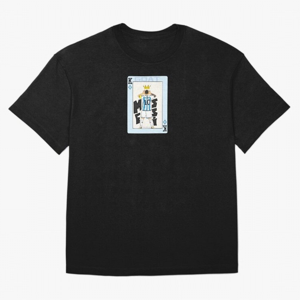 Deck of cards Messi Premium T-Shirt Bring Supporter Culture to Global Football Passion for FIFA World Cup 2026, Inspired by Cristiano Ronaldo, Argentina, Soccer Culture, Superstar Moments, National Team Dreams and Competitive Fire; Perfect for
