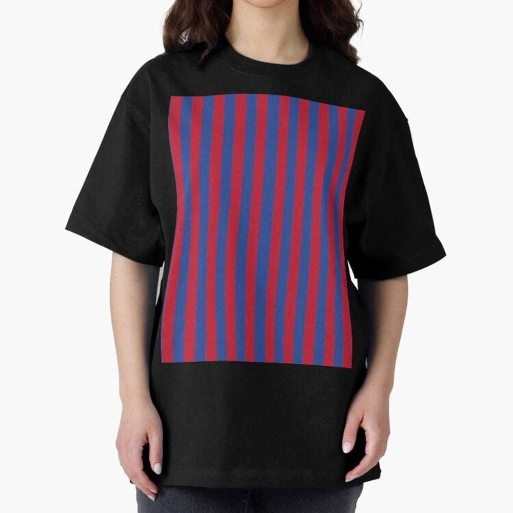 Red and blue stripes sports pattern Graphic T-Shirt Celebrate the FIFA World Cup 2026 Group Stage Journey through CR7 Highlights, England and Germany Pride, Champion Mindset, Group Stage Buzz, Knockout Tension and Passionate Fan Culture; Built for
