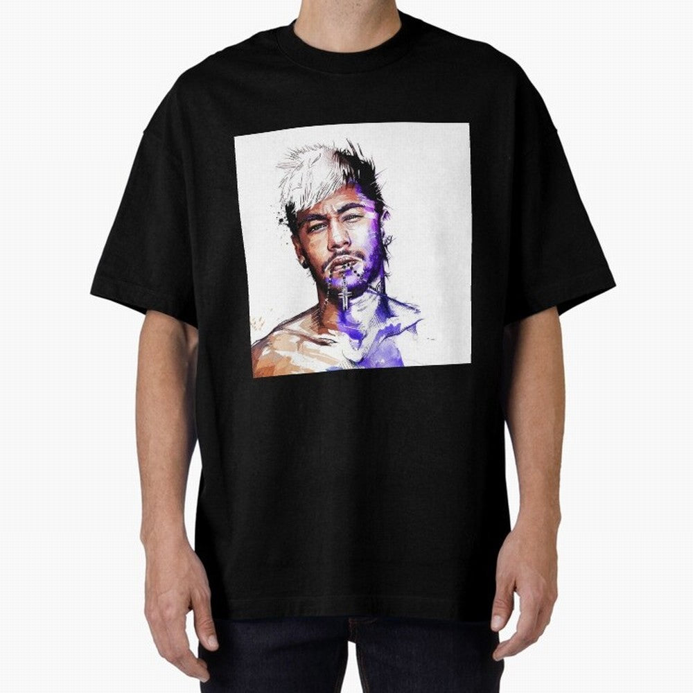 Neymar Style Oversized T-Shirt Cheer for FIFA World Cup 2026 USA Canada Mexico for Fans of Messi, Neymar and Mbappe and Spain, Bringing Stadium Chants, National Pride, Trophy Dreams and Unforgettable Football Memories; Created for Match Day