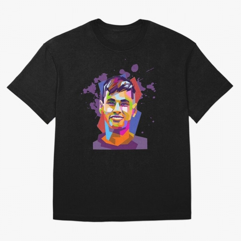Neymar Design Oversized T-Shirt Feel the Trophy Chase of FIFA World Cup 2026 for Fans of Neymar, Haaland and Cristiano Ronaldo and Netherlands, Bringing Vintage Soccer Flavor, Modern Football Stars, National Flags and Final Night Emotion; Great for