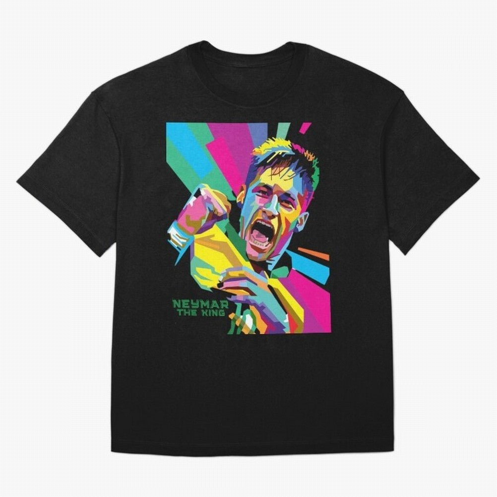 Neymar The King Design Classic T-Shirt Celebrate Football Heritage in FIFA World Cup 2026 Capturing Neymar, France Energy, Supporter Pride, Iconic Celebrations, Legendary Names and Global Match Day Energy; Great for Watch Parties, Sports Bars,