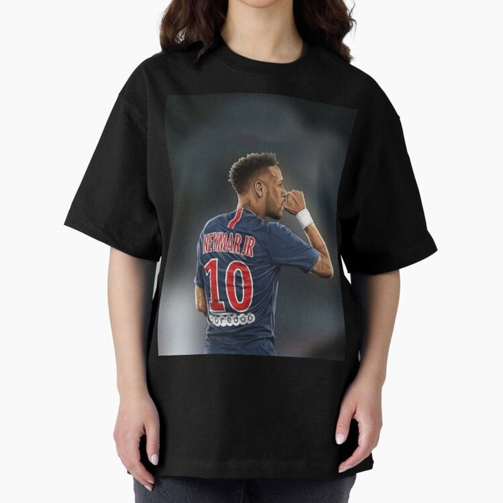 Neymar Watercolor Art Oversized T-Shirt Bring Stadium Energy to FIFA World Cup 2026 Spirit, Highlighting Argentina and Brazil, Mbappe, Champion Mindset, Group Stage Buzz, Knockout Tension and Passionate Fan Culture; Perfect for Supporters Who Want