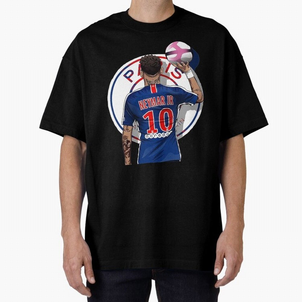 Art Neymar Illustration Classic T-Shirt Spotlight FIFA World Cup 2026 Group Stage for Fans of Mbappe and Portugal, Bringing Stadium Memories, Football Loyalty, International Chants and Championship Tradition; Made for Die Hard Supporters, Soccer