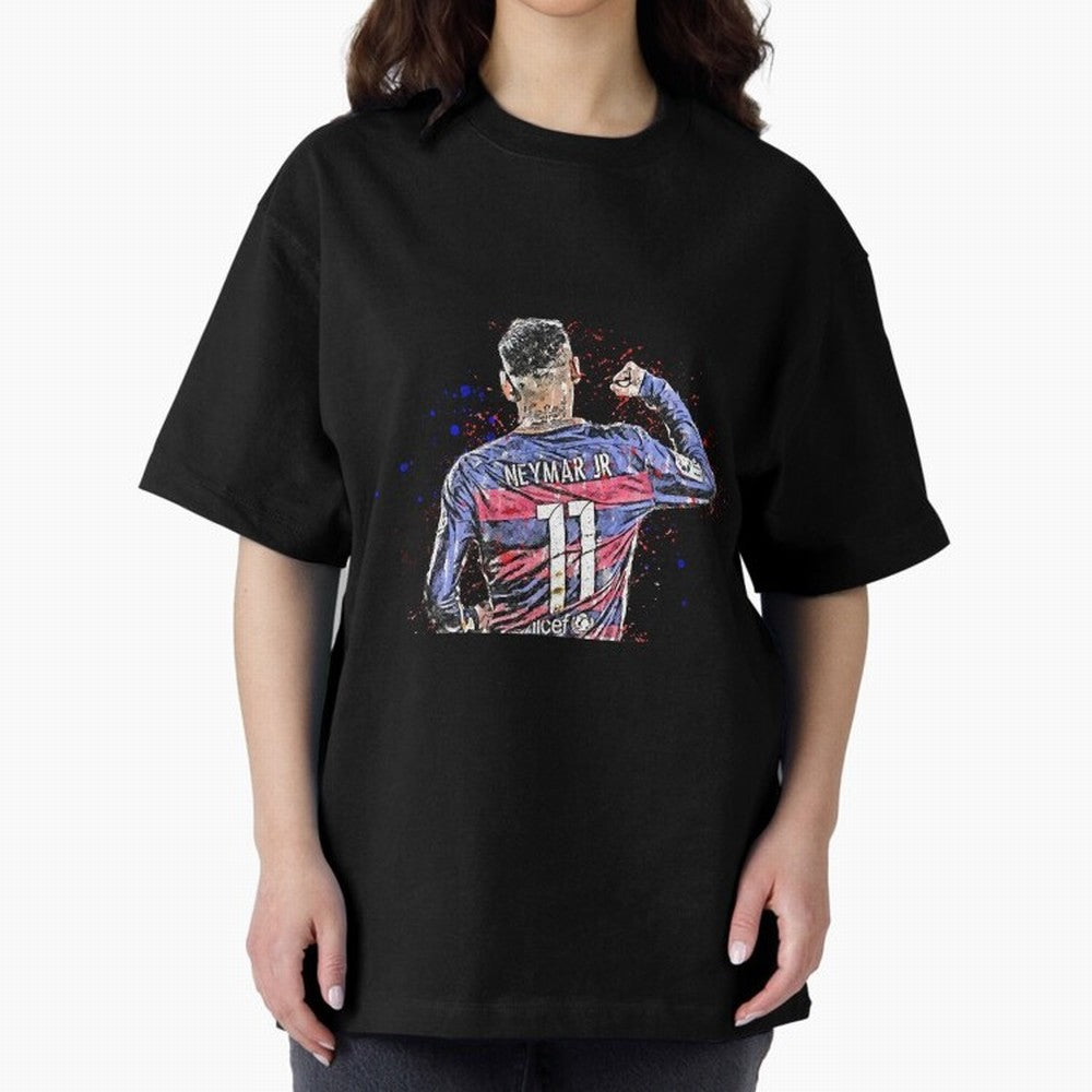 Neymar Oversized T-Shirt Feel International Energy from Match Day Hype around FIFA World Cup 2026 Group Stage, CR7 and Messi, Netherlands, Supporter Pride, Iconic Celebrations, Legendary Names and Global Match Day Energy; Made for Die Hard