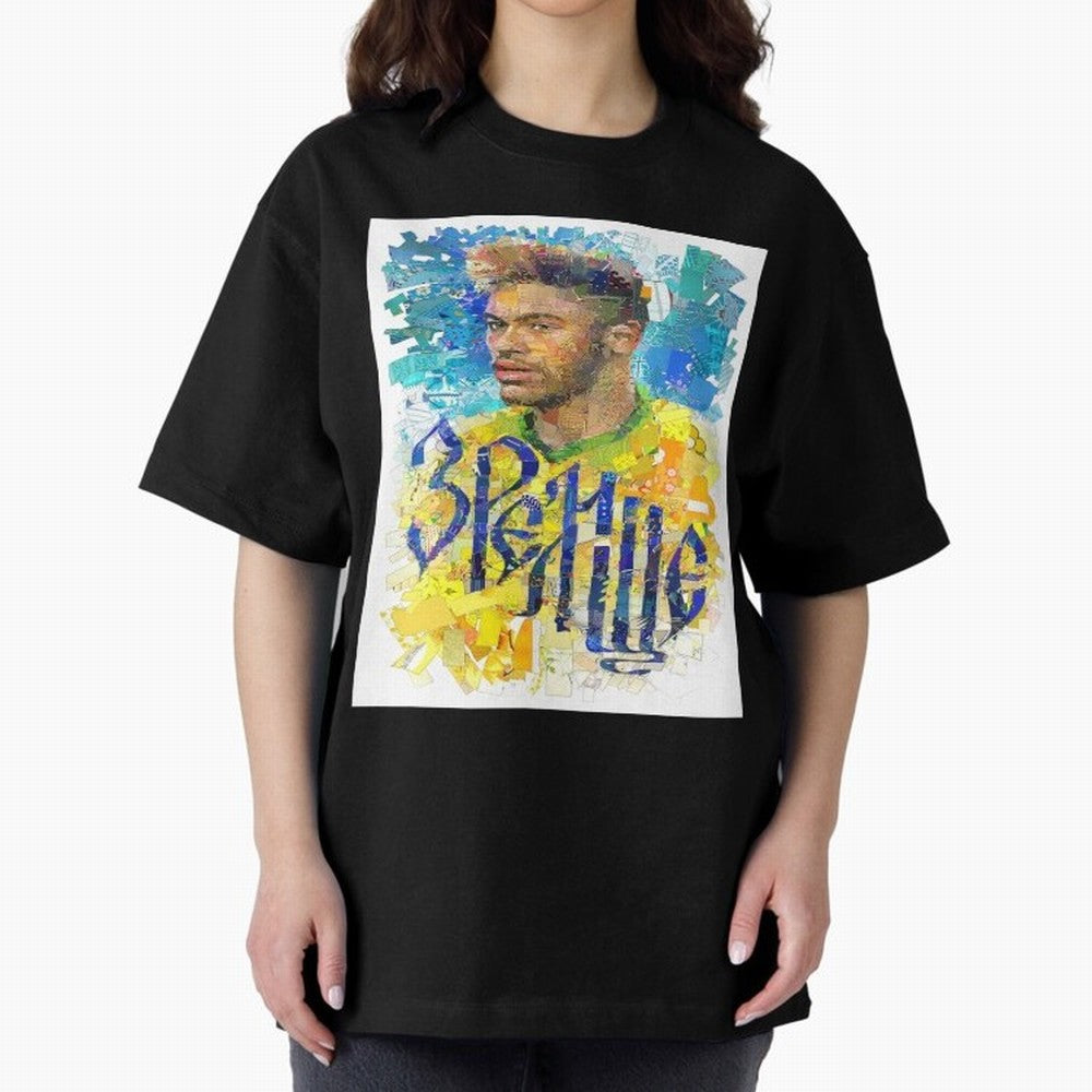 Neymar Illustration Art Framed Art Print Classic T-Shirt Remember Iconic Moments from FIFA World Cup 2026 USA Canada Mexico Spirit, Inspired by Brazil, Messi and Cristiano Ronaldo, Tournament Hype, Historic Matchups, Family Viewing Parties and
