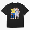 Messi and Neymar Copa America Friends Oversized T-Shirt Bring Supporter Culture to FIFA World Cup 2026 USA Canada Mexico Inspired by Haaland, Portugal Energy, Classic Soccer Heritage, Championship Pressure, Fan Loyalty and International Pride;