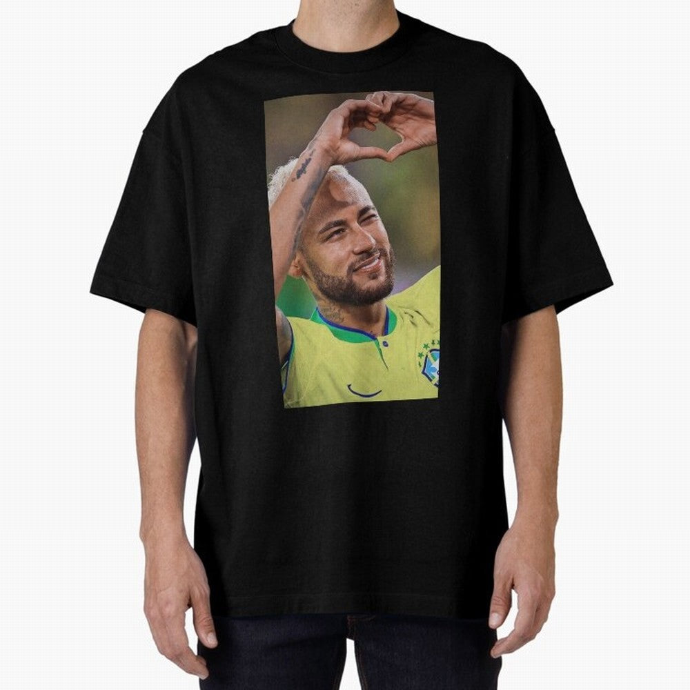 Neymar Jr Oversized T-Shirt Get Ready for the FIFA World Cup 2026 Journey through Messi Highlights, England and Germany Pride, Soccer Culture, Superstar Moments, National Team Dreams and Competitive Fire; Ideal for Fans Who Follow Messi, Cristiano
