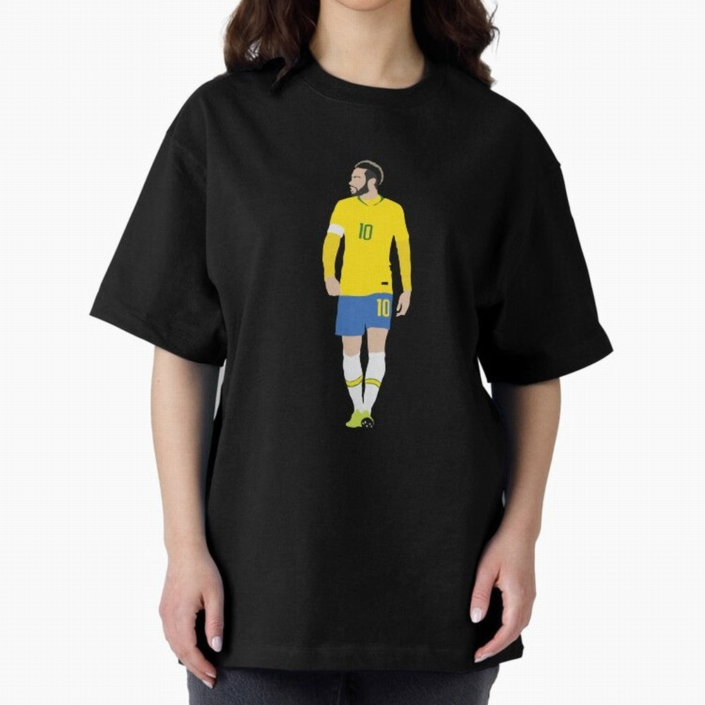neymar brazil Oversized T-Shirt Feel the Heartbeat of FIFA World Cup 2026 Highlighting Haaland, Spain and Netherlands Energy, Global Supporter Spirit, Legendary Goals, National Colors and Tournament Celebration; Made for Collectors Who Enjoy Iconic