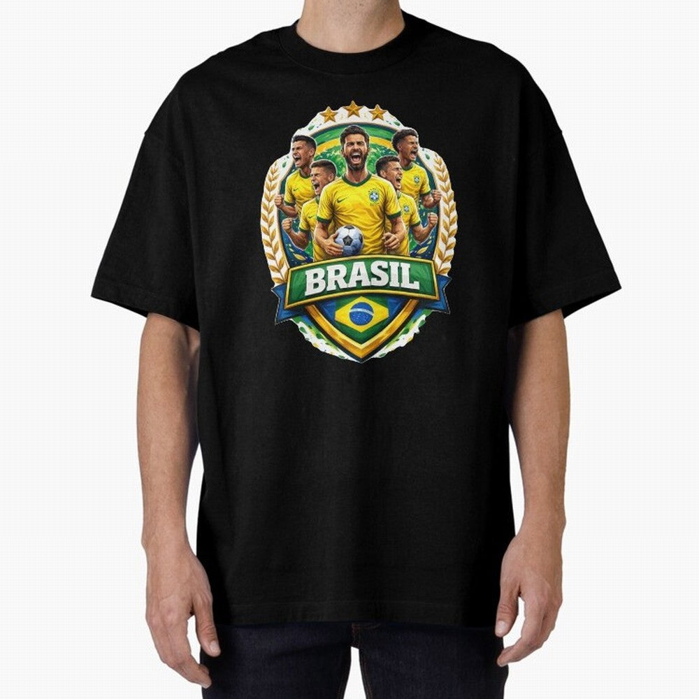 Brazil Football National Team Pride- Brazil Soccer Graphics Classic T-Shirt Carry FIFA World Cup 2026 USA Canada Mexico Filled with Cristiano Ronaldo, Germany Energy, Tournament Hype, Historic Matchups, Family Viewing Parties and Global Sports
