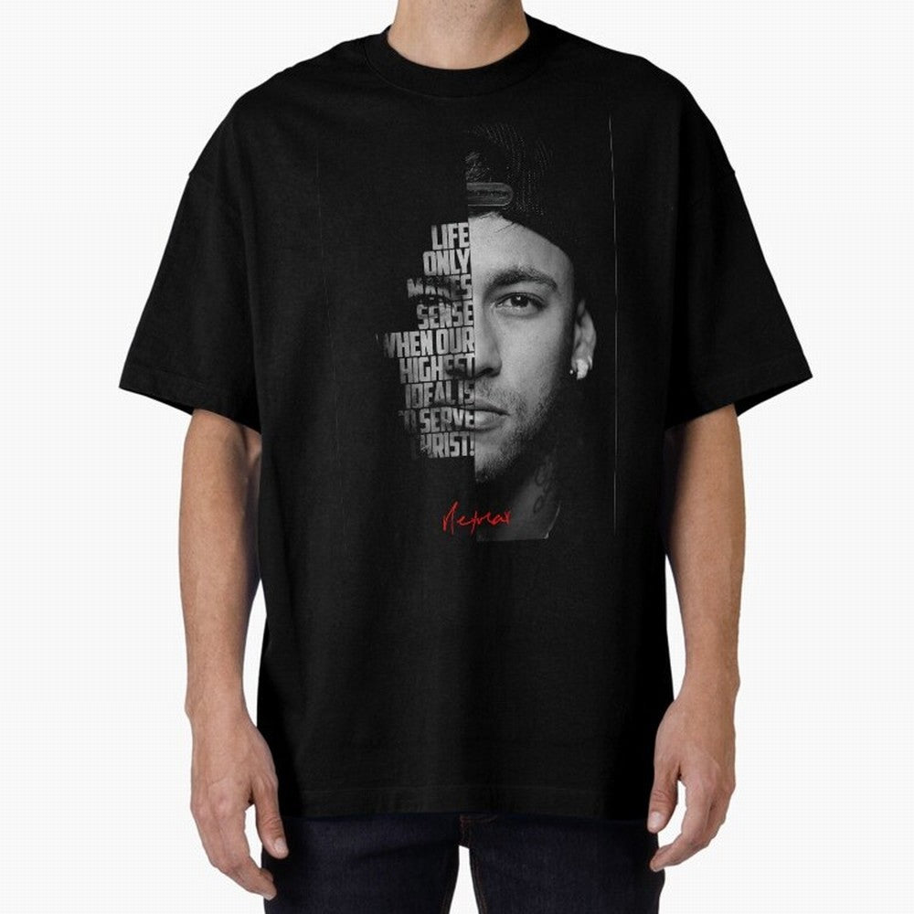 Black and white Neymar Jr quote. Classic T-Shirt Carry the Colors and Pride of Match Day Hype around FIFA World Cup 2026 USA Canada Mexico, Messi and Cristiano Ronaldo, Germany, Championship Spirit, Famous Goals, Roaring Crowds and International