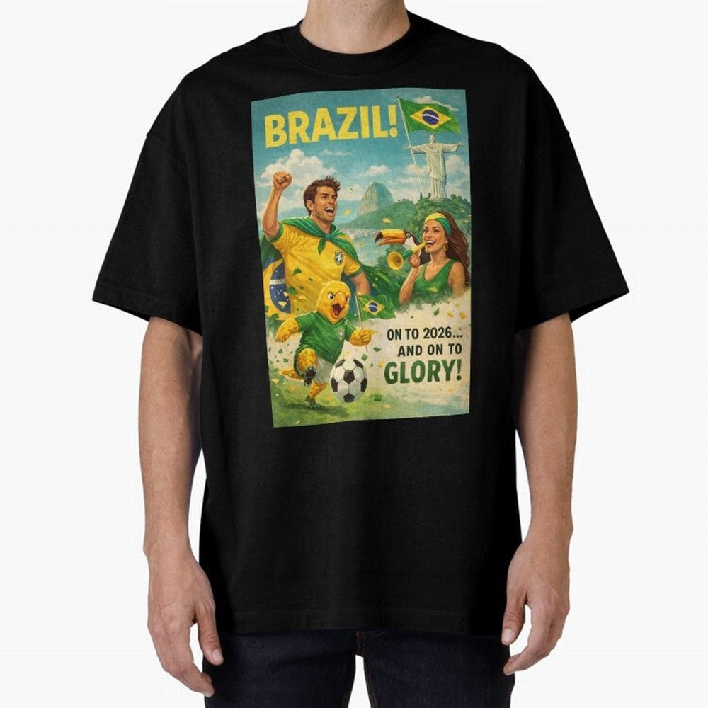 Brazil Rio de Janeiro Christ the Redeemer Sugarloaf Mountain FIFA World Cup 2026 Football Celebration Classic T-Shirt Carry the Dream of FIFA World Cup 2026 USA Canada Mexico Celebrating Neymar, Brazil, Portugal and Argentina Energy, Worldwide Fan