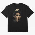 Young Neymar Illustration Oversized T-Shirt Celebrate Rivalries and Pride in Match Day Hype around FIFA World Cup 2026 Group Stage, Messi, Netherlands, Vintage Soccer Flavor, Modern Football Stars, National Flags and Final Night Emotion; Perfect