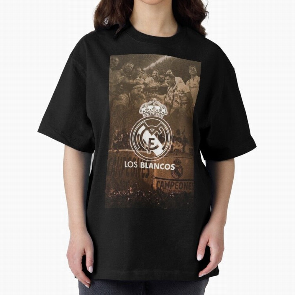 King Madrid Oversized T-Shirt Support Global Football Passion for FIFA World Cup 2026, Driven by CR7, England and Germany, Supporter Pride, Iconic Celebrations, Legendary Names and Global Match Day Energy; Created for Match Day Parties, Soccer